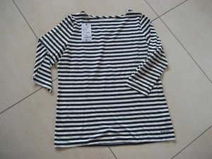 Bogner neues Langarmshirt Gr. 44 dunkelblau weiss, Viscose - Bild 1 von 3