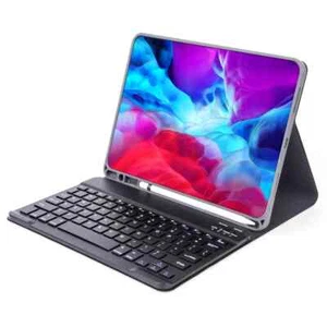 Für Apple iPad - Bluetooth Tastatur Tasche - Magic Cover Hülle Keyboard Schwarz