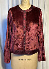 White Stag Embroidered/Embellished Panne Velvet Top/Jacket Sz M pre-owned 