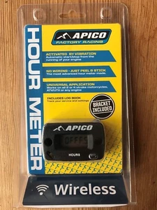 NEW APICO WIRELESS UNIVERSAL BIKE HOUR METER DISPLAY WITH BRACKET - Picture 1 of 1