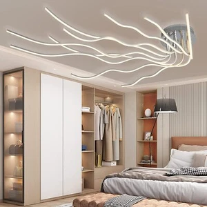 LED Modern Deckenleuchte Kronleuchter Mit Fernbedienung 10-Flammige Schlafzimmer - Bild 1 von 7