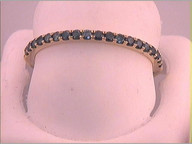 Alianza de aniversario de boda de diamantes redondos de oro amarillo de 10kt para mujer 1/4 Cttw Foto 1 de 1