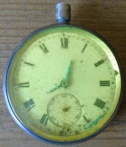 Silver Cased Swiss Pocket Watch Longines Movement Not Working Hallmarked 1927 - Picture 1 of 17