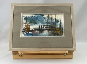 "Miroslav Konrad Aquarell Originalgemälde 1991 14x11"" ""ZUG""" - Bild 1 von 5