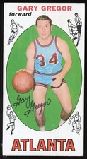 Gary Gregor #11 signed autograph auto 1969-70 Topps Basketball Trading Card