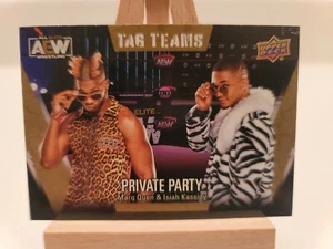 AEW Private Party Tag Teams #68 Gold Parallel 2021 Upper Deck AEW 1st Edition - Picture 1 of 2