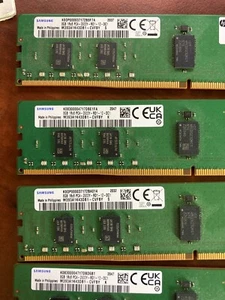 Samsung 32GB (4x8GB) 1Rx8 DDR4 2933MHz ECC REG Server Memory M393A1K43DB1-CVFBY - Picture 1 of 1