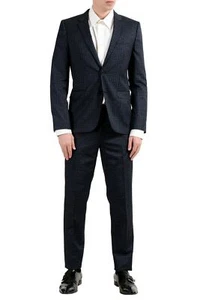 Hugo Boss ""Astian/Hets"" Herren Wolle kariert Zwei-Knopf-Anzug - Bild 1 von 12