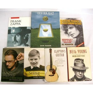 Frank Zappa Pink Floyd Neil Young Sting Clapton Rock Biografien 7 Bücher Posten - Bild 1 von 11