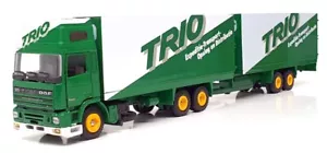 Tekno 1/50 Scale TK95GW - DAF Truck & Trailer (Trio Transport) Green/White - Picture 1 of 5