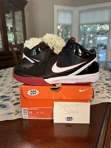 Size 14 - Nike Zoom Kobe 4 Bred 2009 With Box VNDS Rare OG IV Mamba PE Sample - Picture 1 of 11