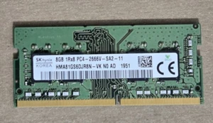 DELL HYNIX 8GB SO-DIMM PC4 2666v DDR4 - NOTEBOOK / LAPTOP / AIO : MEMORY - RAM - Picture 1 of 2