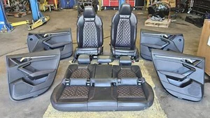 2024 Audi S3 Front ad Rear Seats Set W/ Door Panels (Soul/Express Red) DWR  - Picture 1 of 19