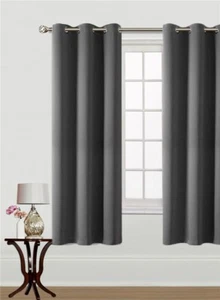NEW 1 SET 100% BLACKOUT INSULATE THERMAL PANELS WINDOW CURTAIN K68 63" 84" LONG - Picture 1 of 82