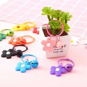 1pc Cute little flower keychain schoolbag buckle creative diy bell - Picture 1 of 11