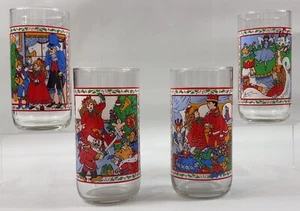 Vintage 1990 McDonald's The Nutcracker Glasses - Complete Set of 4 - Picture 1 of 2