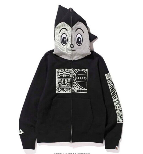 A BATHING APE (BAPE) Felpa con cappuccio e zip intera BAPE A Bathing Ape Astro Boy taglia L 2016 L27"W21"SW18"SL27" JP