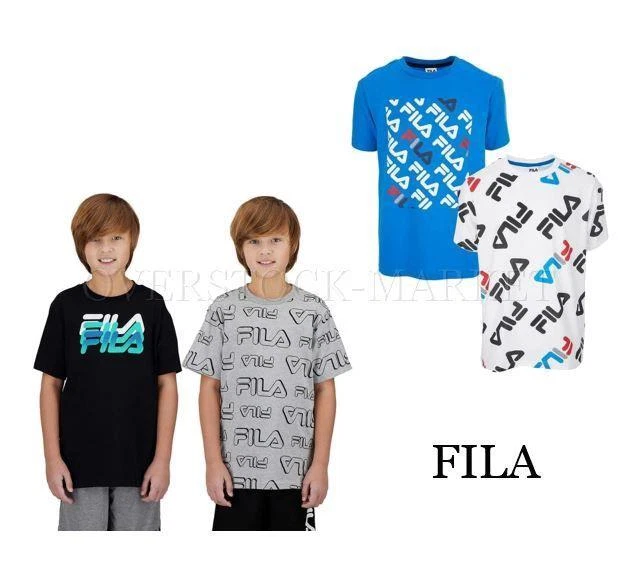 NEW! BOY'S YOUTH FILA 2 PACK REGULAR FIT SHORT SLEEVE JERSEY T-SHIRTS! VARIETY! - Image 1 of 1