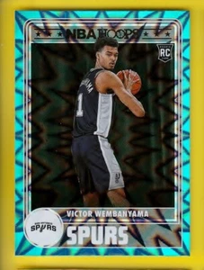 2023-24 NBA Hoops 298 Victor Wembanyama RC Teal Explosion Retail ONLY Exclusive - Picture 1 of 2