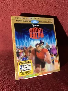 WRECK-IT RALPH 3D + Blu-Ray + DVD 2013 Ultimate Collector Edition W/ Slipcover - Imagen 1 de 10