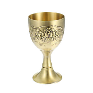  Bronze Geprägtes Weinglas Kelche Retro-Weinbecher Schnapsglas