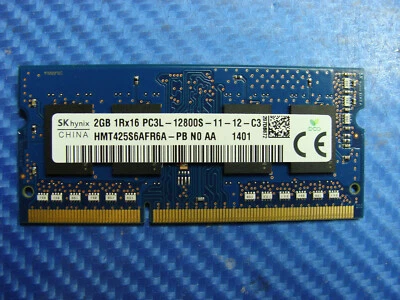 Asus Q301LA-BSI5T17 13.3" Genuine 2GB 1RX16 Memory RAM PC3L-12800S-11-12-C3 #1 - Image 1 of 2