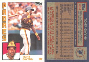 1984 Topps #251 Tony Gwynn - Near Mint