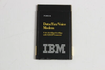 IBM 12J2785 PCMCIA DATA/FAX/VOICE MODEM V.34 33.6 KBPS/14.4 KBPS COM XJACK - Imagem 1 de 4