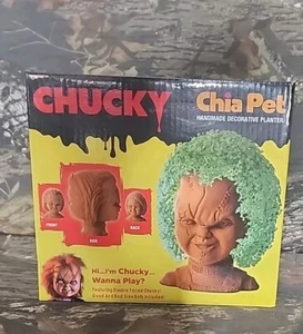 Childs Play Chucky Horror Halloween Chia Pet Decorative Clay Planter Kit G2 - Picture 1 of 6