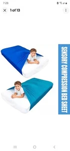 Odoxia Sensory Compression Sleeve Sheet Sky Blue Kompressionsdecke - TWIN Size - Bild 1 von 4