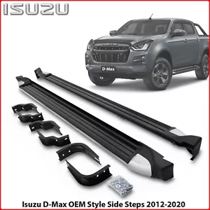 OEM STYLE TRITTBRETTER SEITLICHE STUFEN - PAAR FÜR ISUZU D-MAX DOUBLE CAB 2012-2020 - Bild 1 von 9