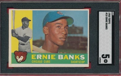 SGC 5 EX ERNIE BANKS HOF 1960 TOPPS #10 CALIFICADO SIN AUMENTAR TPHLC Foto 1 de 4