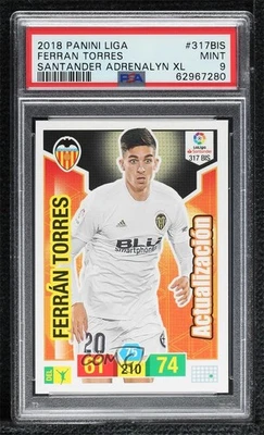 2018-19 Panini Adrenalyn La Liga Actualización Ferran Torres #317BIS PSA 9 como nuevo Foto 1 de 3