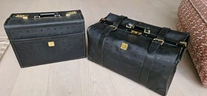 MCM Vintage Set Pilotenkoffer, Arzttasche, Kleidersack, ORIGINAL 80er - Bild 1 von 23