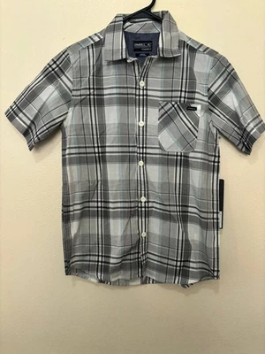 Nueva Camisa O'neill Emporium Niños Jóvenes Abotonada LS Informal Surf Patín Cuadros Gris M Foto 1 de 2