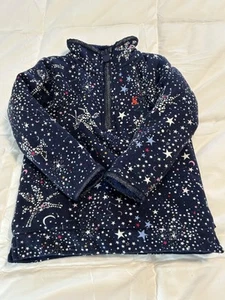 Joules Girl’s Blue Zip Pullover Fleece Sweatshirt Size 4 - Picture 1 of 9