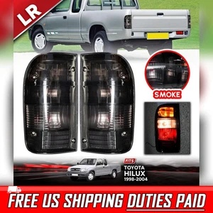 Pair LR Tail Lamp Rear Light Smoke For Toyota Hilux LN147 RZN147 1998-2004 - Picture 1 of 10