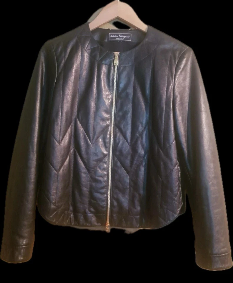 salvatore ferragamo Mujer Chaqueta Cuero XS Foto 1 de 4