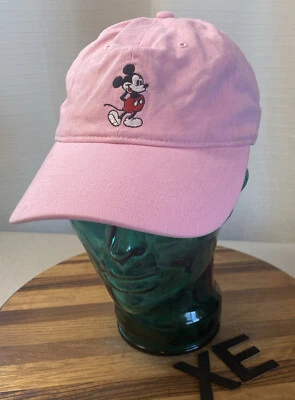WOMENS DISNEY MICKEY MOUSE HAT PINK STRAPBACK ADJUSTABLE EXCELLENT CONDITION  XE - Изображение 1 из 3
