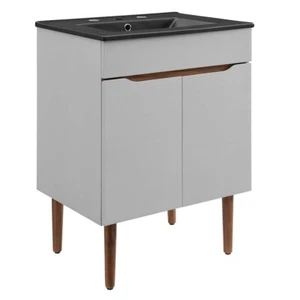 Modway Furniture Harvest 24" Bathroom Vanity in Gray Black -EEI-5357-GRY-BLK - Picture 1 of 1