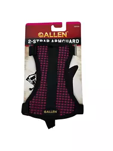 Allen Archery 42012A NEW Target Shooting Hunting 2 Strap Arm Guard Pink/Black - Picture 1 of 2