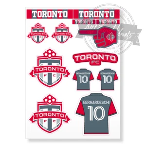 Toronto FC MLS Soccer Football A4 Printed Vinyl Decal Sticker High Quality Kit - Picture 1 of 4
