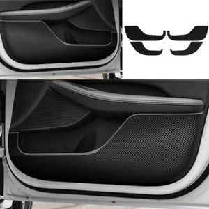 For Hyundai Sonata 20-23 Sticker Carbon Fiber Interior Door Anti-Kick Panel Trim - Picture 1 of 7