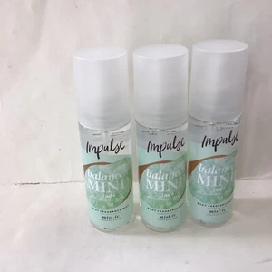 Impulse Balanced Mind Jade  Body Fragrance Mist Pear, Jasmine, Vanilla 150ml x3 - Picture 1 of 13