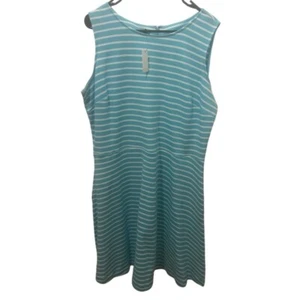 Talbots Striped Dress With Pockets Size 1X Petite - Picture 1 of 5