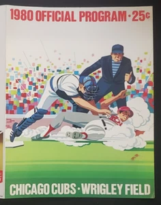 1980 Chicago Cubs Vs. Montreal Expos Scorecard - Unscored - 05/27/80 - Picture 1 of 4
