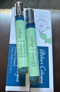 2 set Lemon Island By Atelier Cologne For Unisex Mini Cologne Absolue 0.14oz - Picture 1 of 4