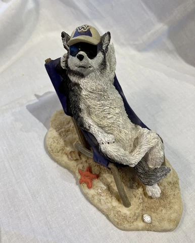 *RARE* Washington Huskies Ridgewood Collection Figurine 2003 "Spring Break" Cover