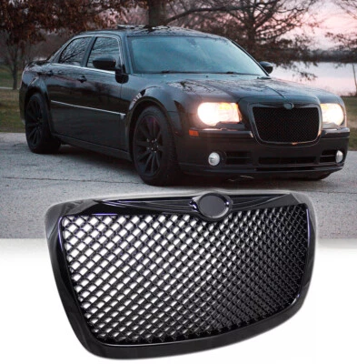 Front Hood Bumper Grille Mesh Grill Topline For Chrysler 300/300C 2005-2010 - Image 1 of 4