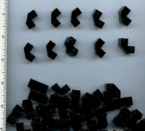 LEGO x 75 Black Brick, Modified Facet 2 x 2 NEW Ninjago Castle - Picture 1 of 1